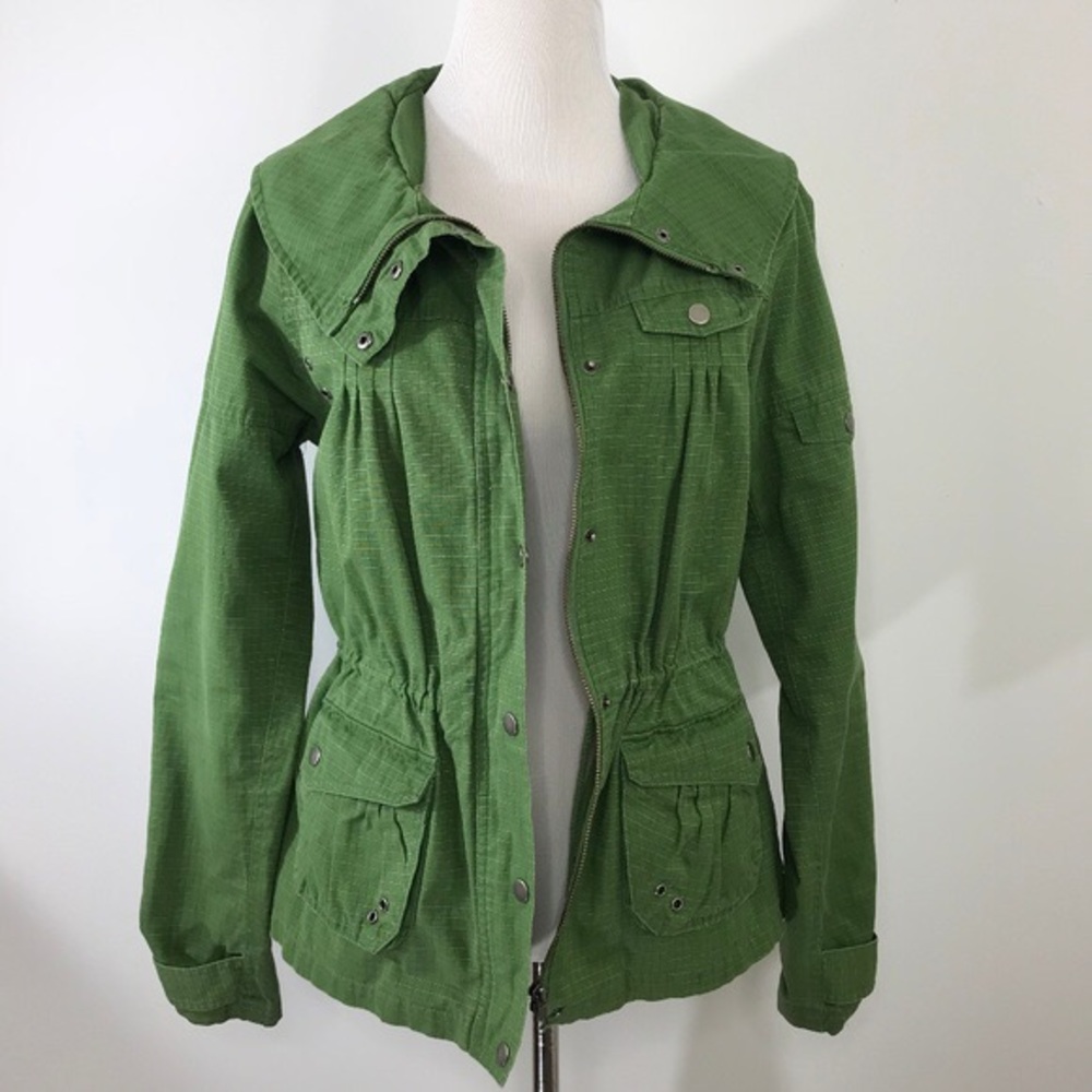 Green military army style jacket
